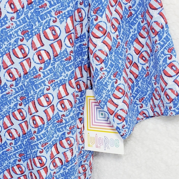 Lularoe Patriotic July 4th Julia Dress - Picture 4 of 7